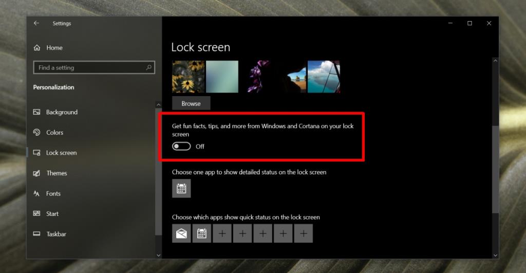 Cara mematikan Microsoft Rewards di layar kunci di Windows 10