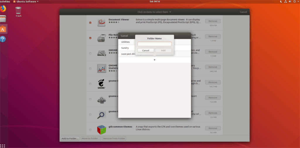 Cómo crear carpetas de aplicaciones en Gnome Shell