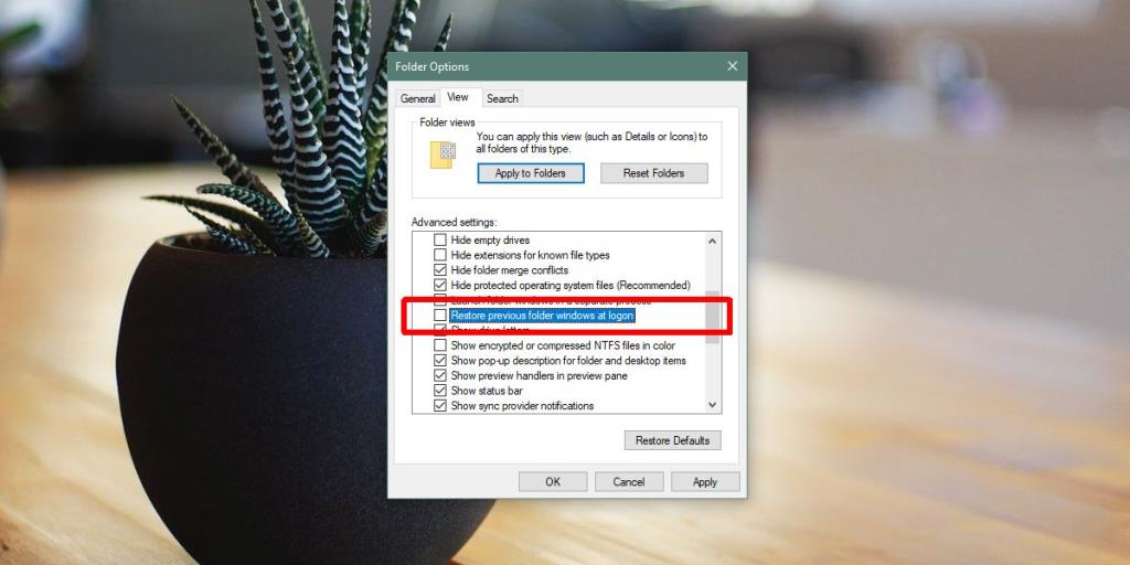 Como reabrir pastas no login no Windows 10