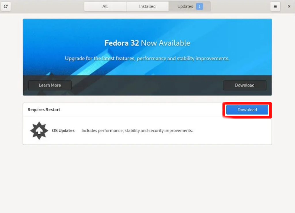 Как перейти на Fedora 32