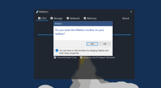 Lihat CPU, Memori, Disk, Dan Penggunaan Jaringan Di System Tray Di Windows 10