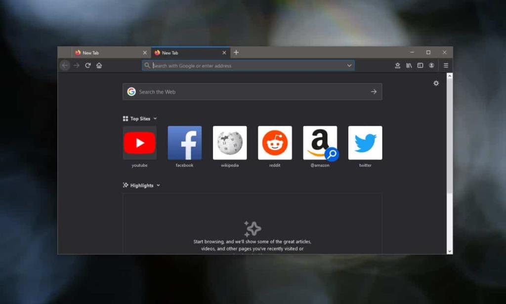 Yeni sekme sayfasında Firefoxtan Mesajlar nasıl devre dışı bırakılır