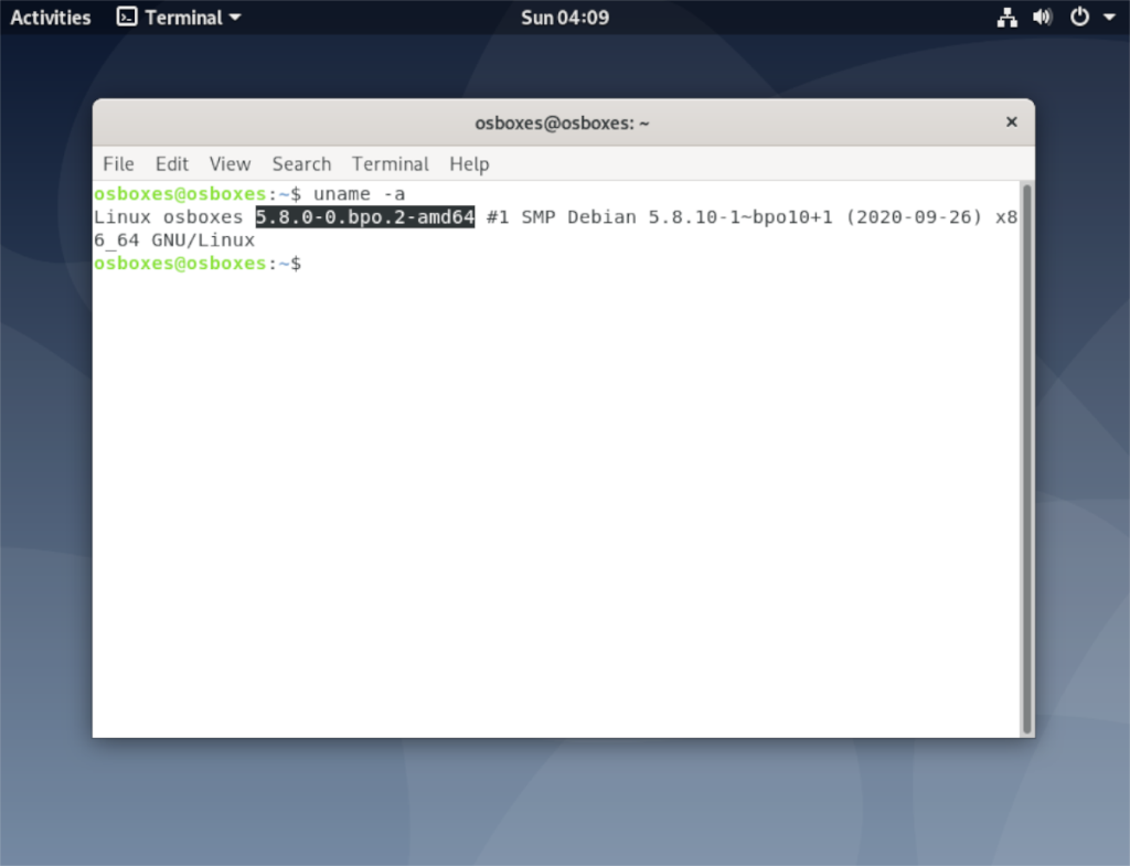 Cómo obtener el kernel de Linux 5.8 y 5.9 en Debian 10