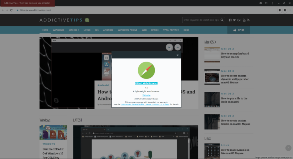 Cómo instalar el navegador Midori en Linux