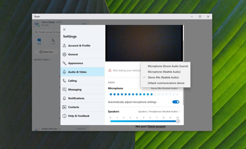 Cara merutekan audio komputer ke panggilan Skype di Windows 10