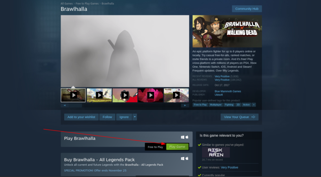 Cara memainkan Brawlhalla di Linux