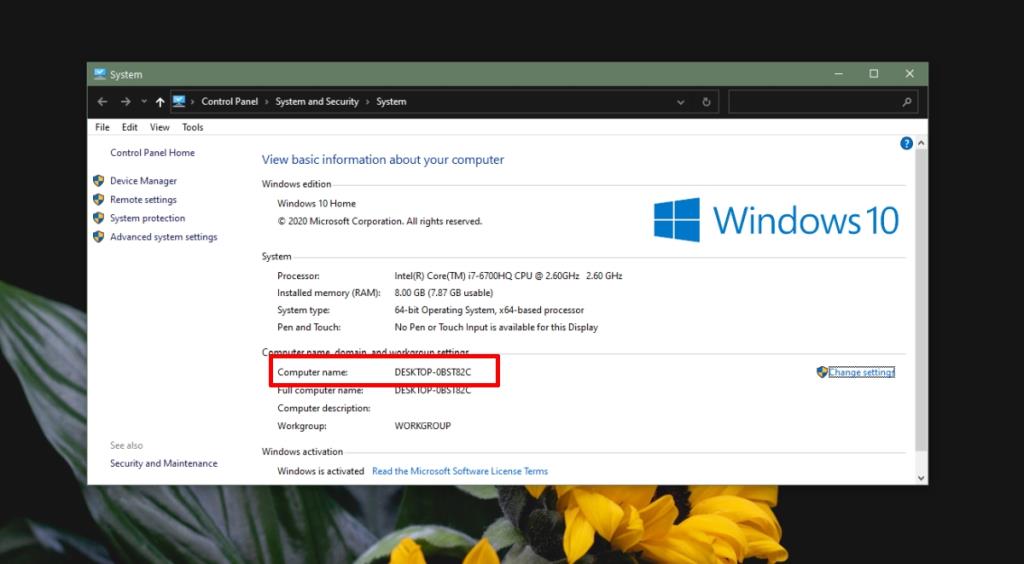 Como encontrar o nome do computador no Windows 10