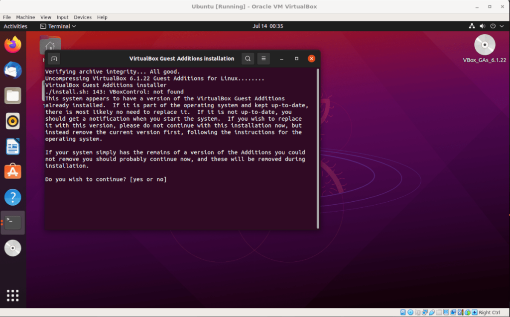 วิธีการติดตั้ง VirtualBox Guest Additions สำหรับ Ubuntu Virtual Machine