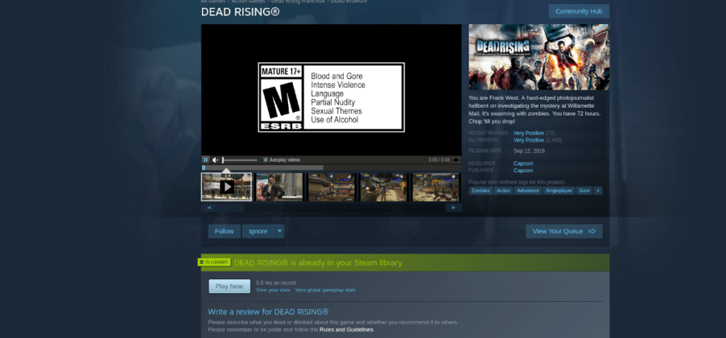 Cara memainkan Dead Rising di Linux