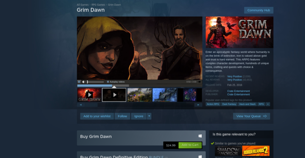 Cómo jugar Grim Dawn en Linux