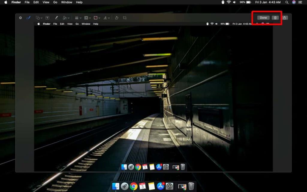 Como usar a miniatura flutuante da captura de tela no macOS