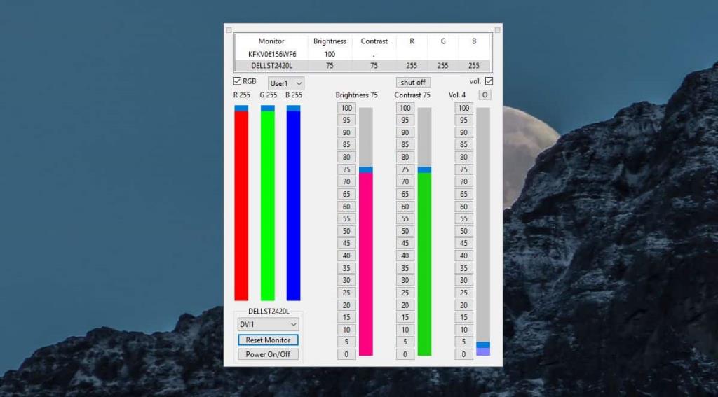 Как управлять RGB на внешнем мониторе в Windows 10