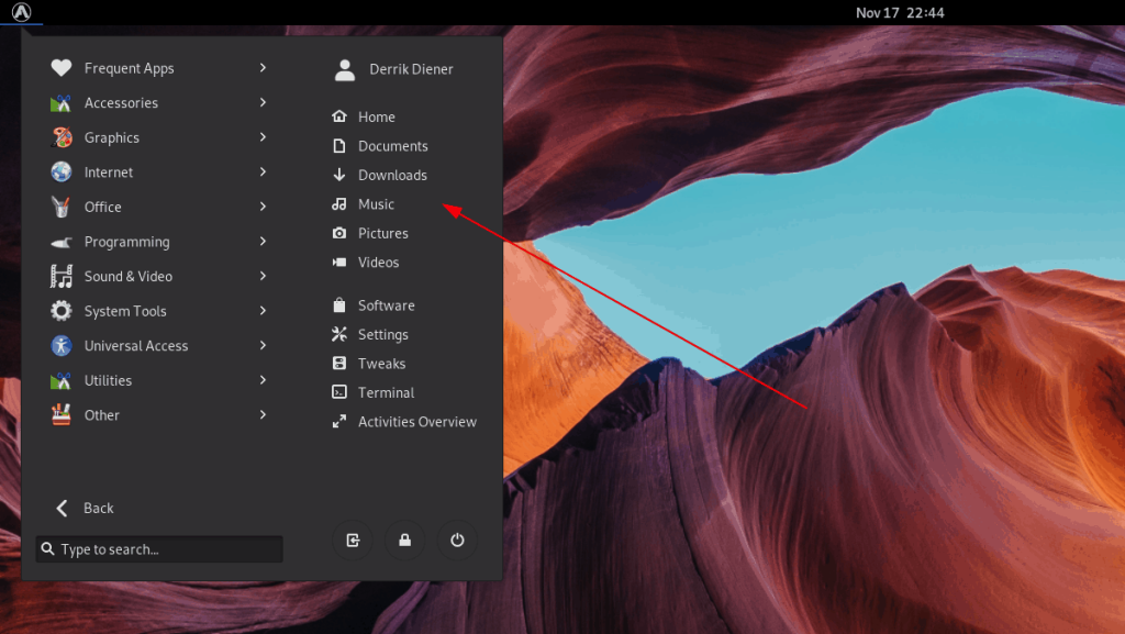 Cara mengatur Menu Arc di Gnome Shell