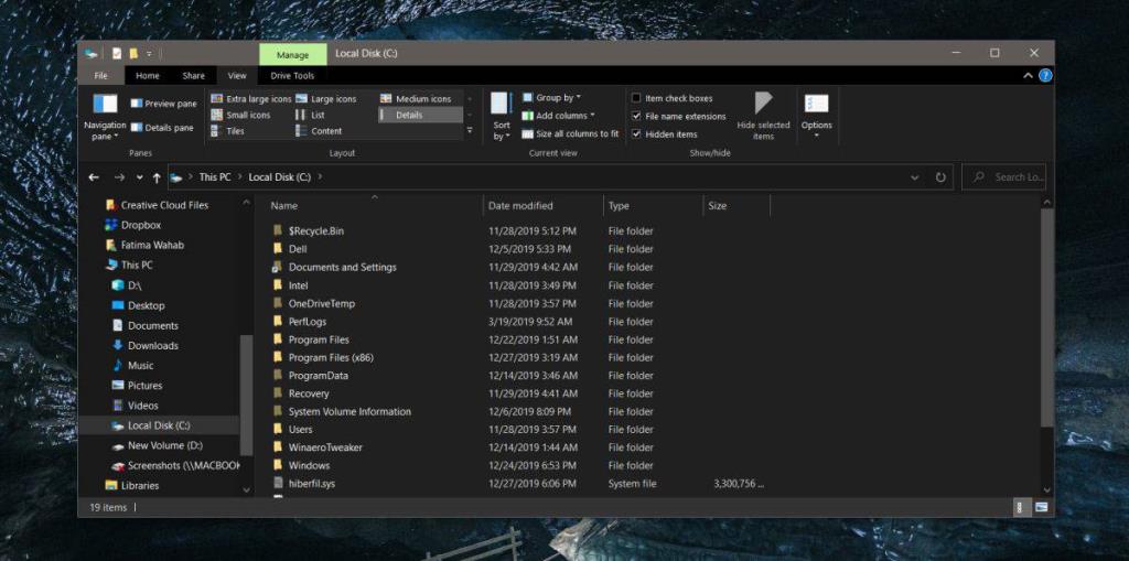 Cara melihat file dan folder sistem tersembunyi di Windows 10