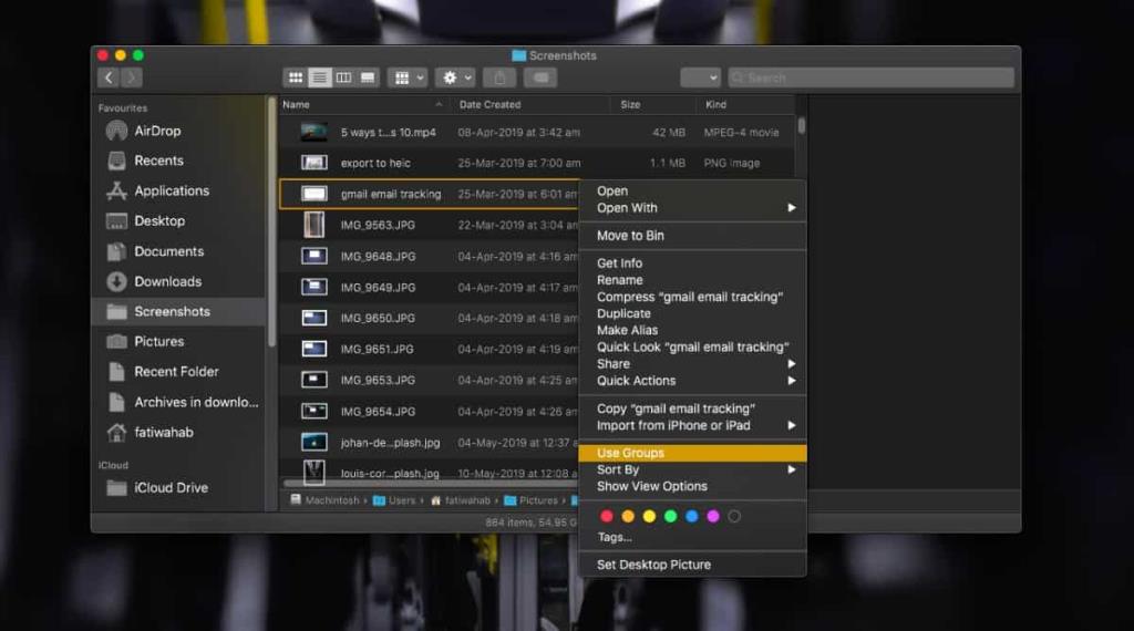 Cara mengatur pengelompokan file untuk folder di Finder di macOS