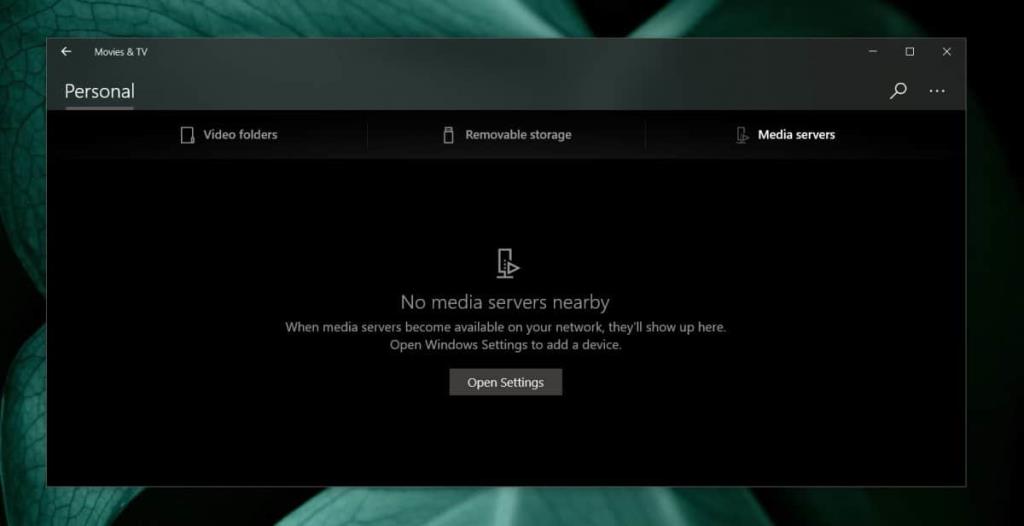 Como adicionar pastas e servidores a Filmes e TV no Windows 10