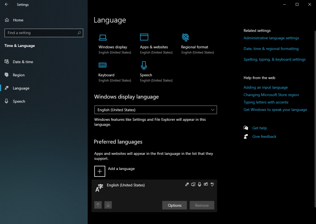 Alterar layout do teclado no Windows 10 (adicionar, alternar e remover layouts)