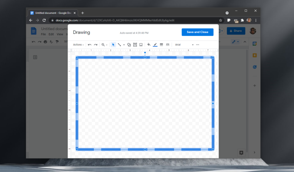 Cara menambahkan batas di Google Documents