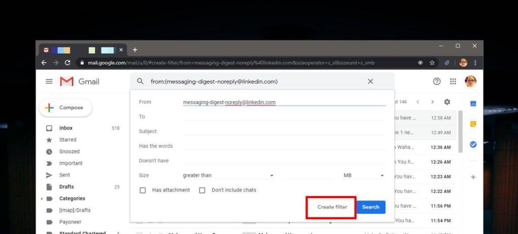 Cara menonaktifkan alamat email di Gmail