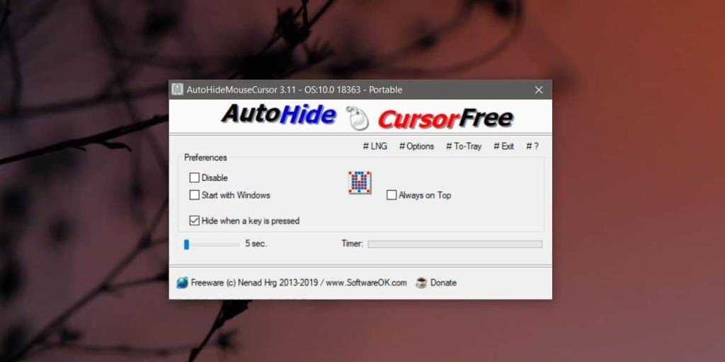 Cara menyembunyikan kursor mouse di aplikasi di Windows 10