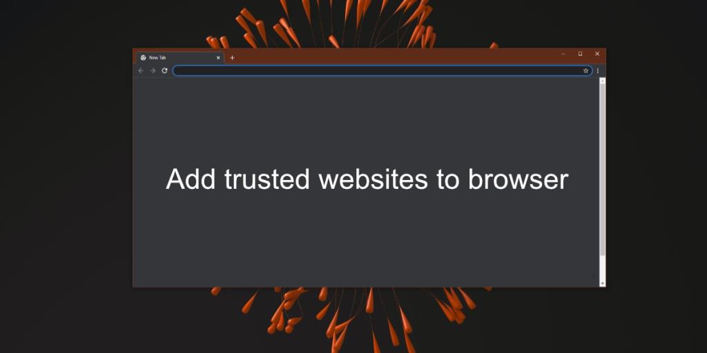 Como adicionar sites confiáveis ​​em um navegador