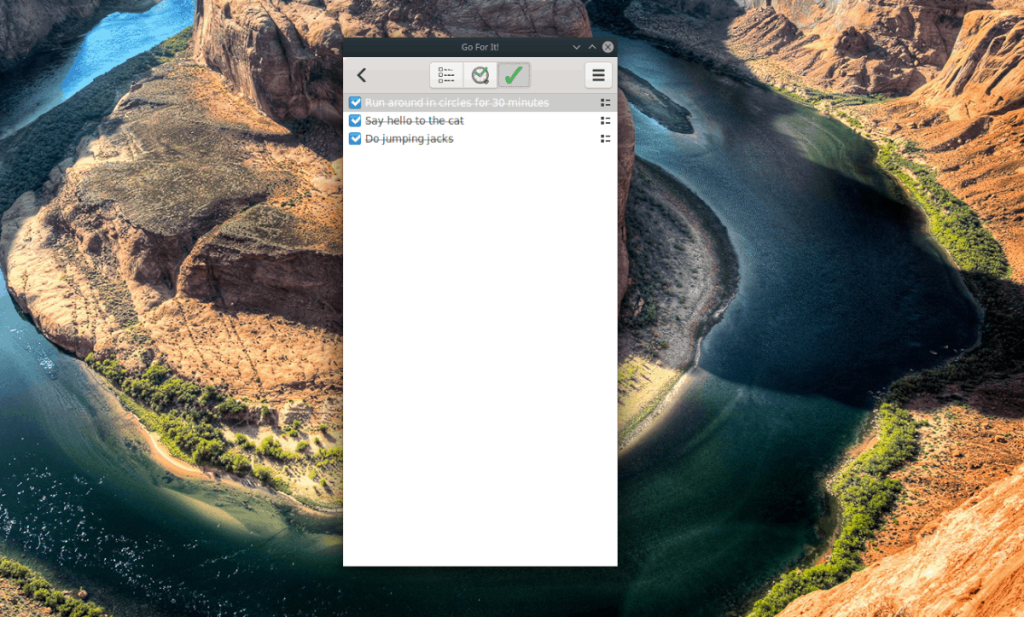 Cách thiết lập các công việc trong danh sách Go For It to-do trên Linux