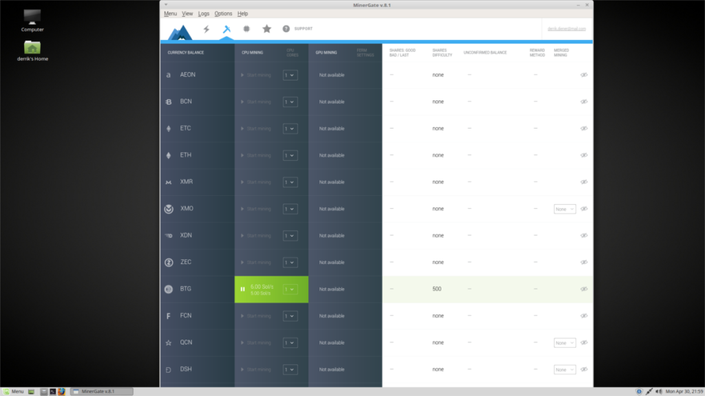 Cara Menambang Cryptocurrency Bitcoin Gold (BTG) Di Linux Menggunakan Minergate