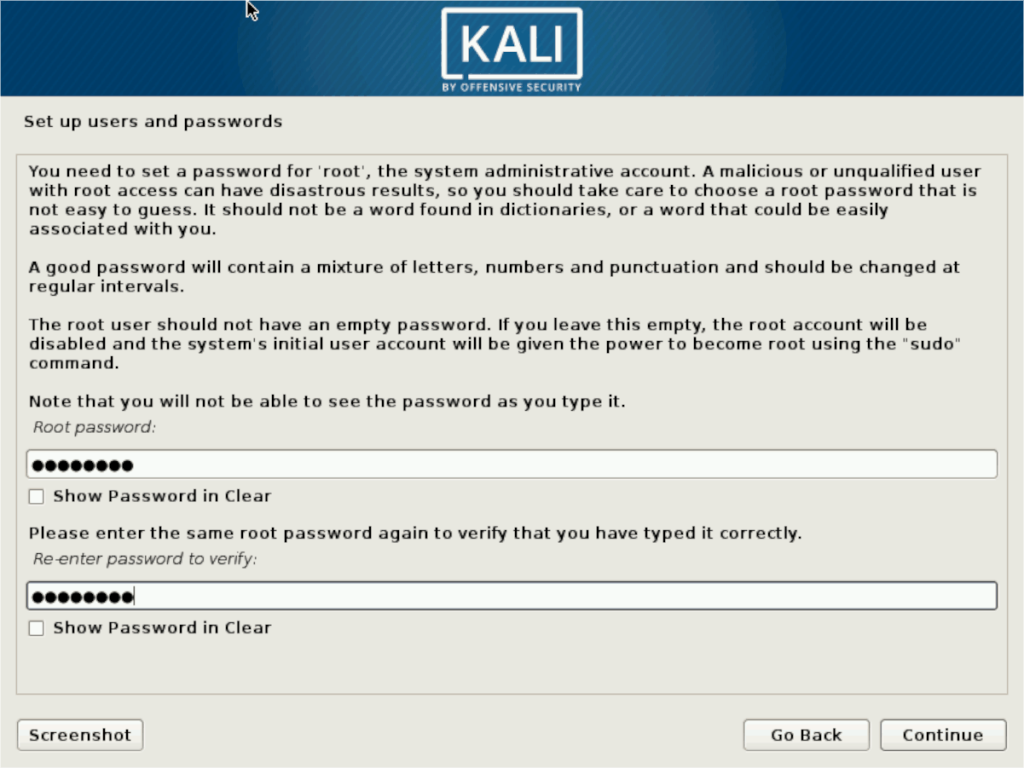 วิธีการติดตั้ง Kali Linux . ล่าสุด