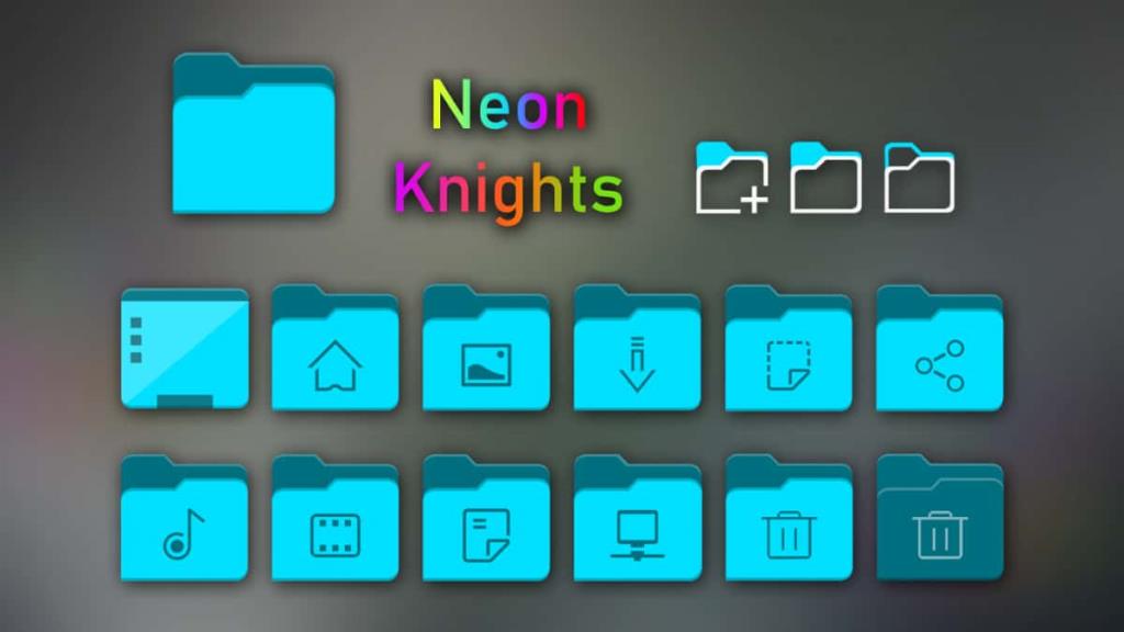 Cómo instalar el tema del icono de Neon Knights en Linux