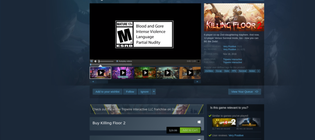 LinuxでKillingFloor2をプレイする方法