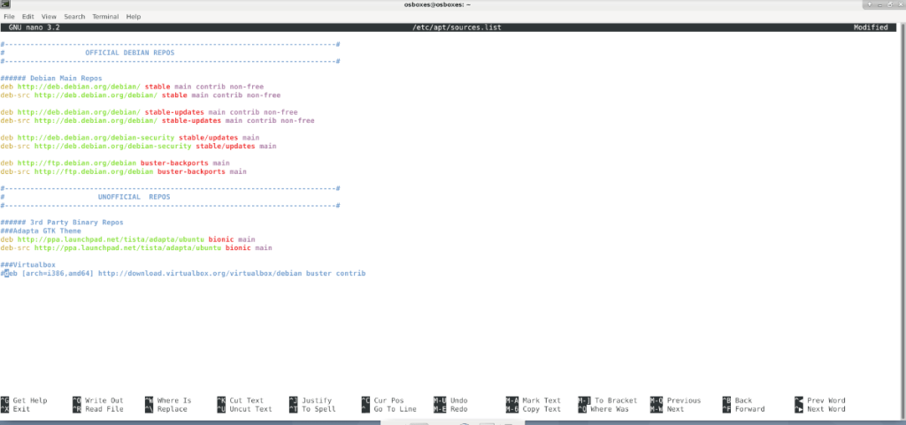 วิธีลบที่เก็บ apt ลบออกจากDebian