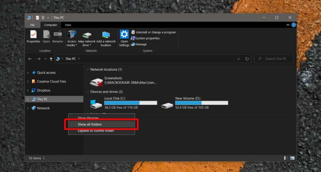 Cara mengakses folder pengguna di Windows 10