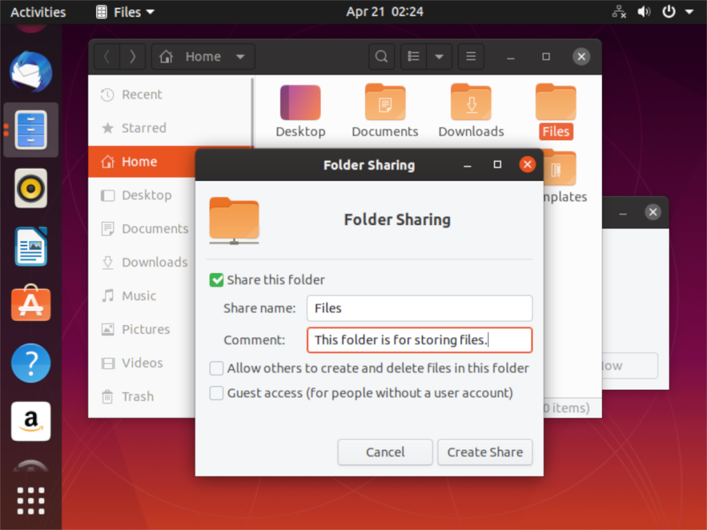 Cómo compartir carpetas desde una PC con Ubuntu a la red