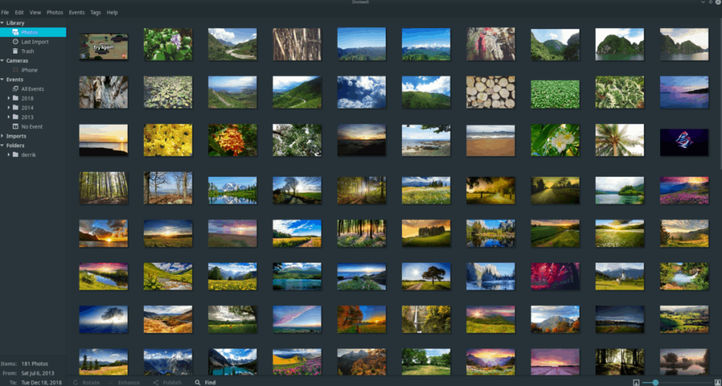 Как импортировать фотографии в Linux с помощью Shotwell
