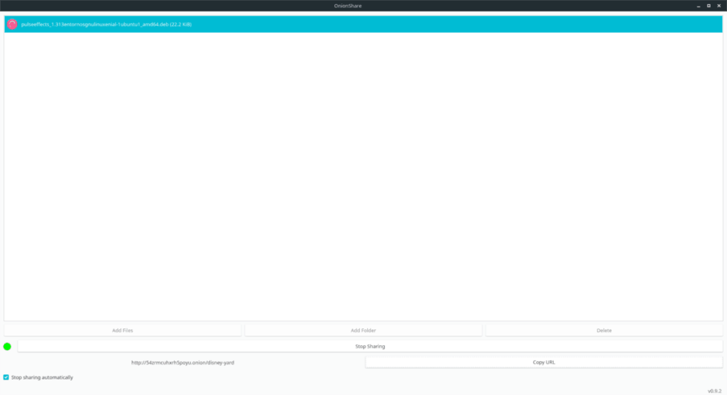 Come condividere file su Tor da Linux con Onion Share