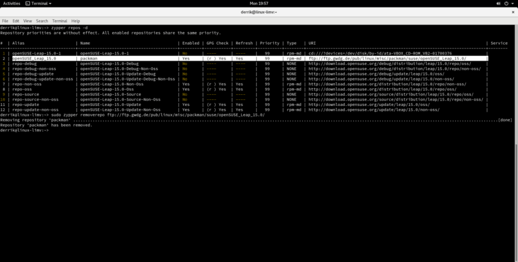 Cómo agregar y eliminar fuentes de software personalizadas en OpenSUSE Linux