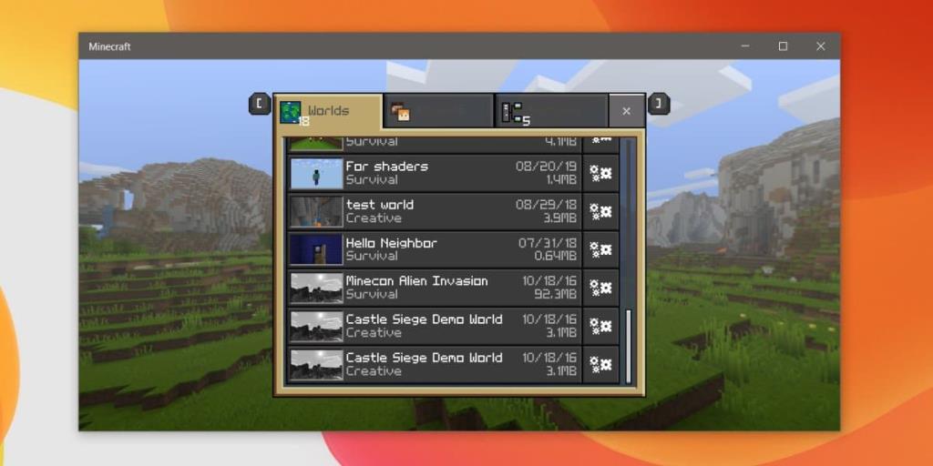 Cara memasang add-on di Minecraft di Windows 10