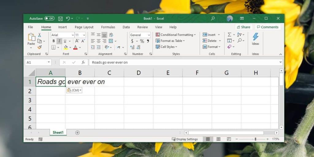 Cómo corregir el desbordamiento de texto en las celdas en Excel Office 365