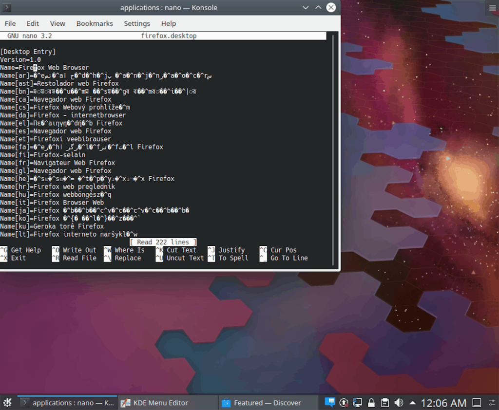 KDE Plasma5でプログラムのショートカットを編集する方法