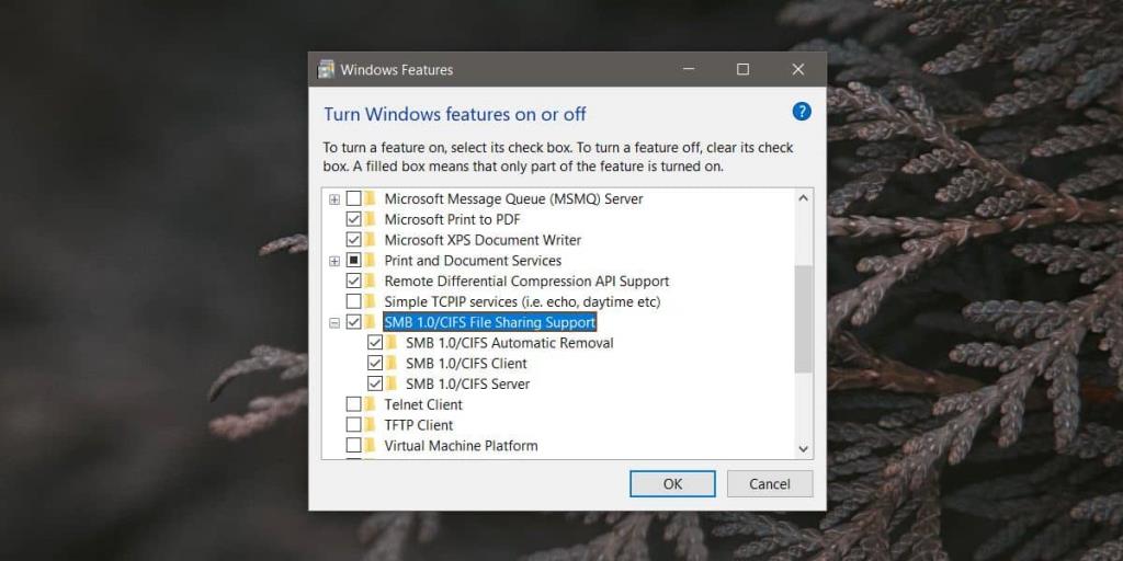 Cara mengaktifkan SMB di Windows 10