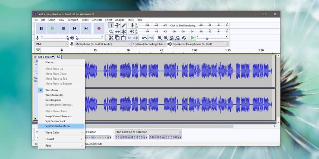 Come convertire laudio stereo in audio mono su Windows 10