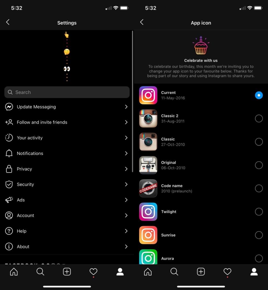 Come cambiare licona di Instagram sul tuo iPhone