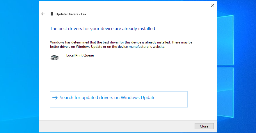 Você está obtendo “Driver de impressora indisponível” no Windows 10? (FIXO)