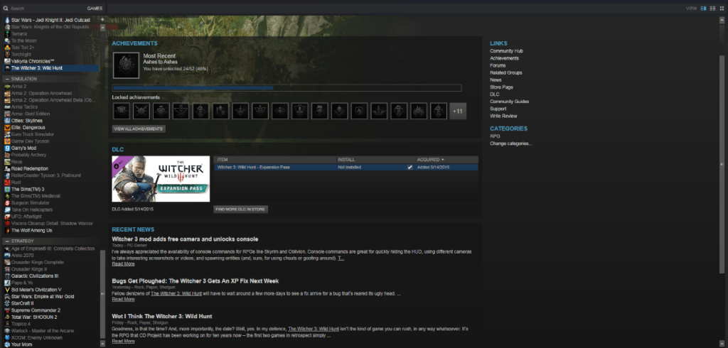 Cómo jugar The Witcher 3: Wild Hunt en Linux