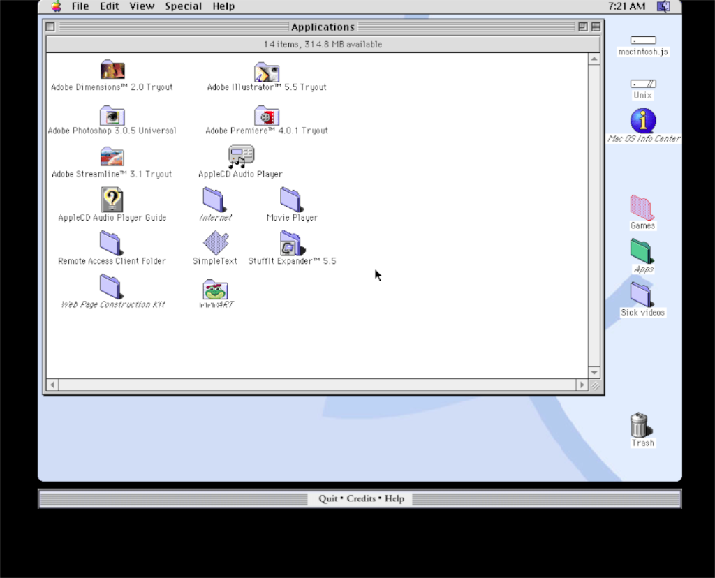 วิธีทดสอบ Mac OS 8 บน Linux