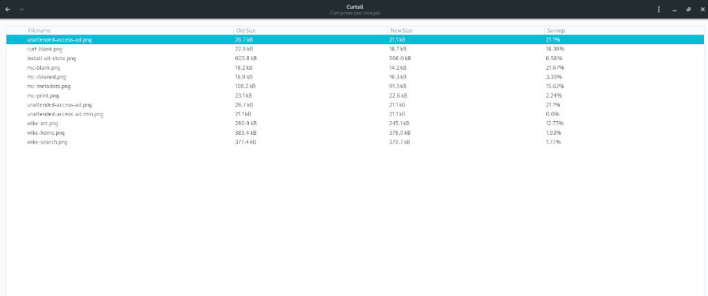 Cara mengompresi gambar di Linux dengan Curtail