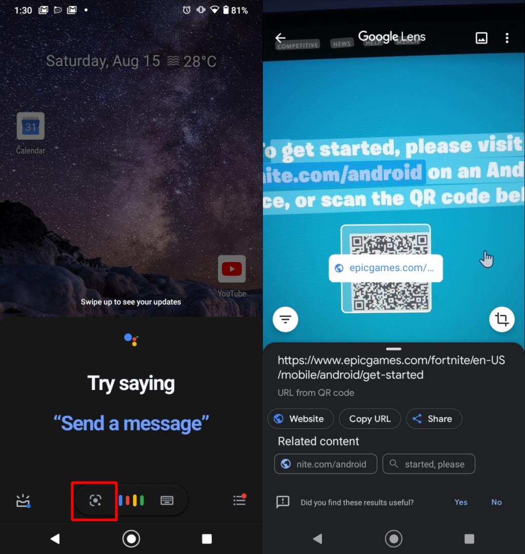 Cara memindai kode QR di Android