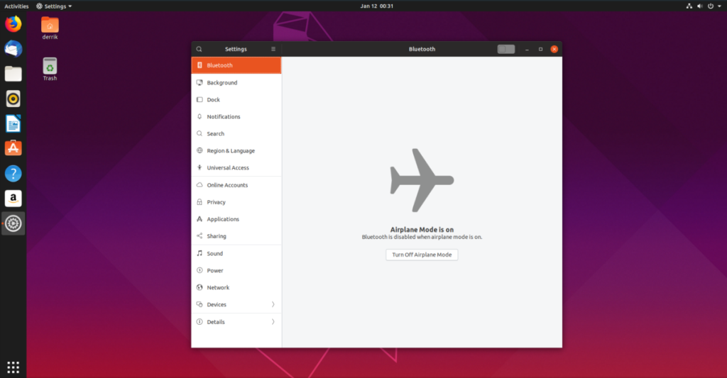 Cara menonaktifkan Bluetooth di Ubuntu