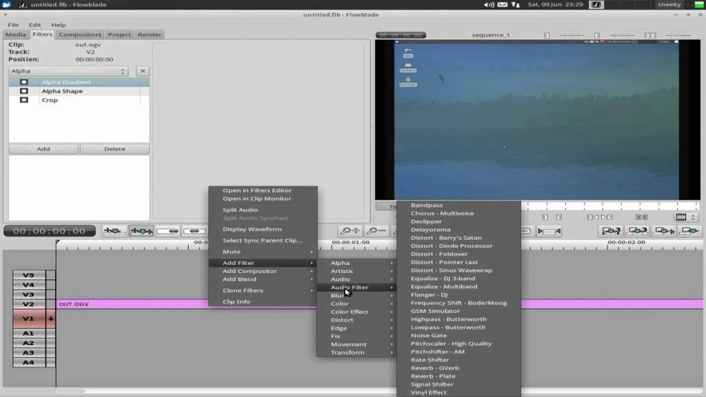 วิธีการติดตั้ง Flowblade Video Editor สำหรับ Linux