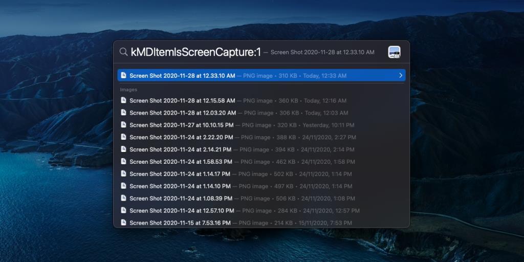 Come trovare screenshot su macOS